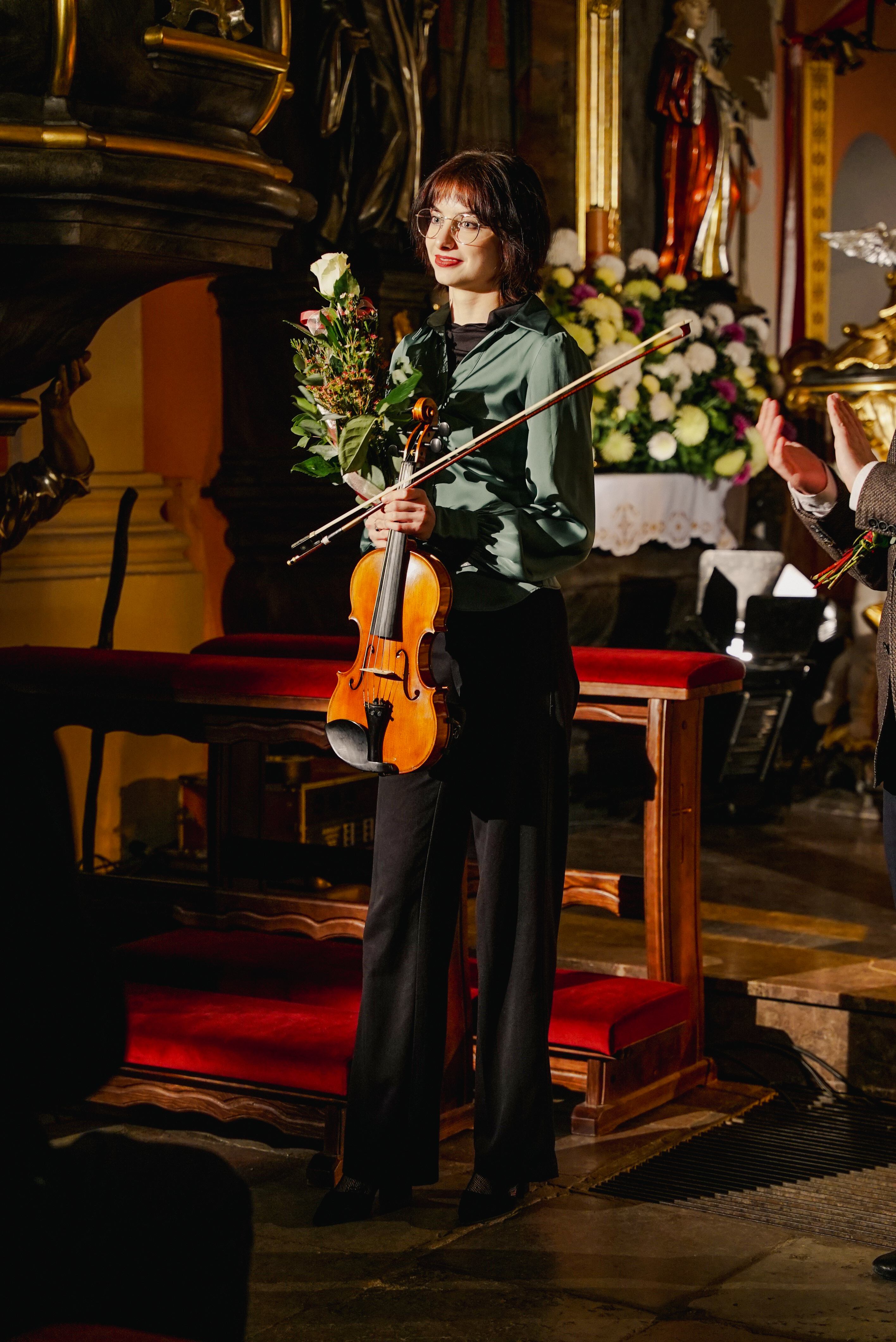 Zofia Andersz ze skrzypcami